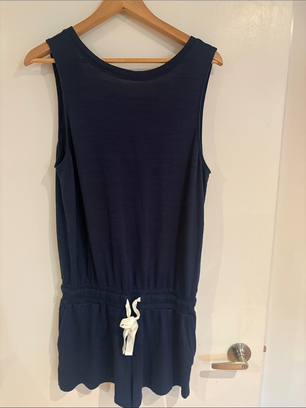 Wilfred Navy Blue Sleeveless Romper